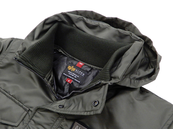 アルファインダストリーズ ALPHA INDUSTRIES: アルファ M-65 リブジャケット TA1467 ALPHA メンズ M65タイプ  中綿入り ナイロンジャケット 新品
