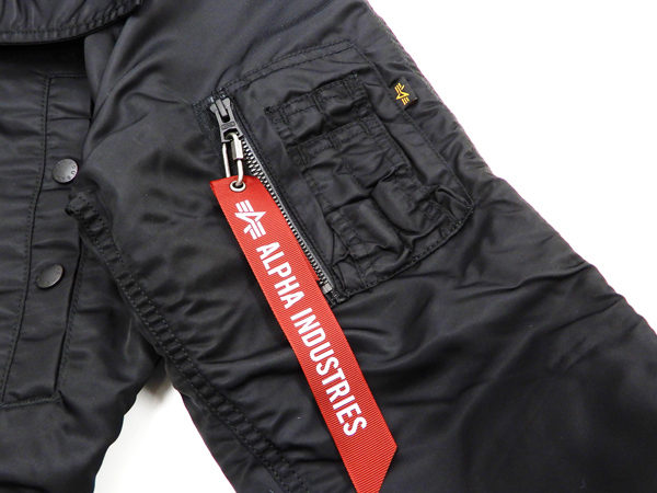 アルファインダストリーズ ALPHA INDUSTRIES: アルファ ジャケット TA1547 N-3Bスタイル ALPHA メンズ N3B  リブジャケット 防寒中綿入り 新品