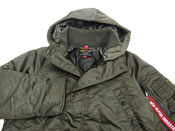 アルファインダストリーズ ALPHA INDUSTRIES: アルファ ジャケット TA1547 N-3Bスタイル ALPHA メンズ N3B  リブジャケット 防寒中綿入り 新品